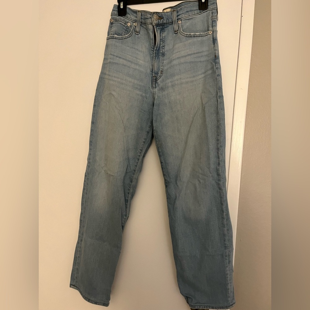 Madewell Light Wash Perfect Vintage Straight Leg Jeans Size 28